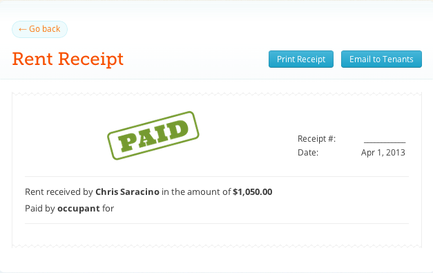 Introducing Rent Receipts