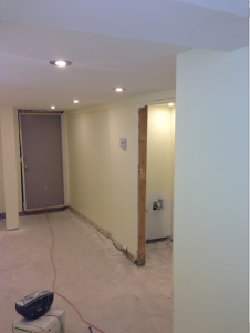 Basement apartment renovation